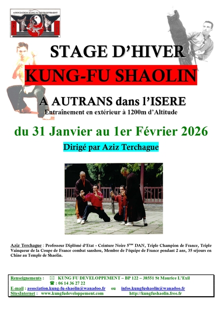 affiche-stage-dhiver-autrans-31-janvier-1er-fevrier-2026 (1) Stage Kung Fu hiver en montagne 2026